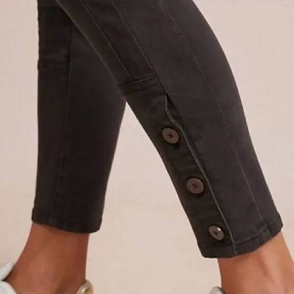 Anthropologie Corduroy Utility Skinny Pant Buttons Size 29 - Picture 10 of 10